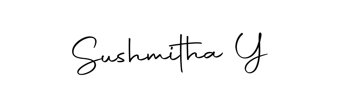 Use a signature maker to create a handwritten signature online. With this signature software, you can design (Autography-DOLnW) your own signature for name Sushmitha Y. Sushmitha Y signature style 10 images and pictures png
