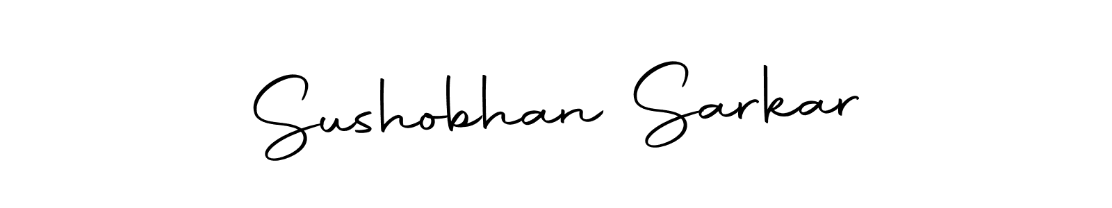 Create a beautiful signature design for name Sushobhan Sarkar. With this signature (Autography-DOLnW) fonts, you can make a handwritten signature for free. Sushobhan Sarkar signature style 10 images and pictures png