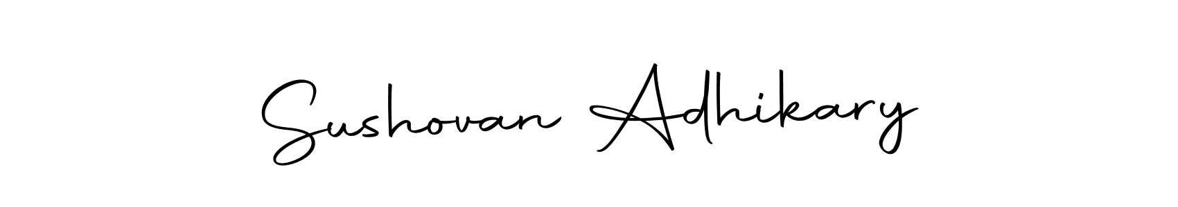 Make a beautiful signature design for name Sushovan Adhikary. With this signature (Autography-DOLnW) style, you can create a handwritten signature for free. Sushovan Adhikary signature style 10 images and pictures png