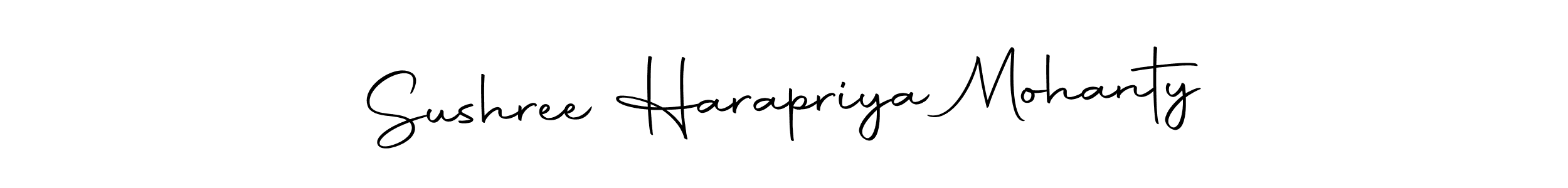 How to make Sushree Harapriya Mohanty name signature. Use Autography-DOLnW style for creating short signs online. This is the latest handwritten sign. Sushree Harapriya Mohanty signature style 10 images and pictures png