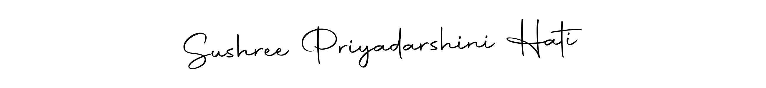 Design your own signature with our free online signature maker. With this signature software, you can create a handwritten (Autography-DOLnW) signature for name Sushree Priyadarshini Hati. Sushree Priyadarshini Hati signature style 10 images and pictures png