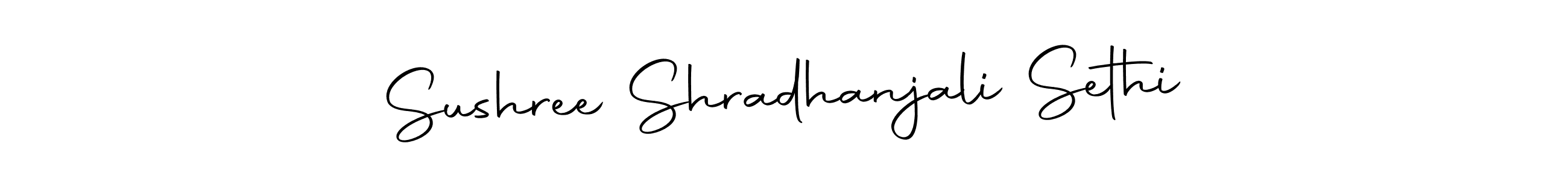 Make a beautiful signature design for name Sushree Shradhanjali Sethi. With this signature (Autography-DOLnW) style, you can create a handwritten signature for free. Sushree Shradhanjali Sethi signature style 10 images and pictures png