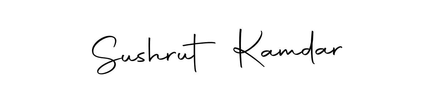 The best way (Autography-DOLnW) to make a short signature is to pick only two or three words in your name. The name Sushrut Kamdar include a total of six letters. For converting this name. Sushrut Kamdar signature style 10 images and pictures png