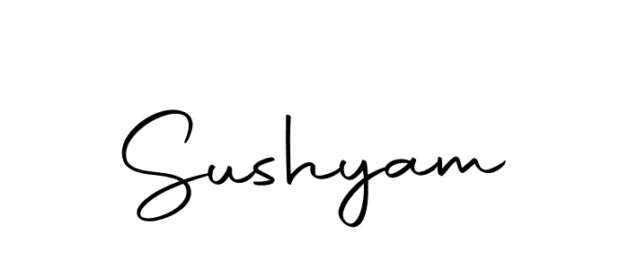 You should practise on your own different ways (Autography-DOLnW) to write your name (Sushyam) in signature. don't let someone else do it for you. Sushyam signature style 10 images and pictures png