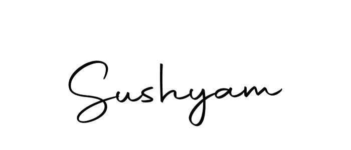 How to make Sushyam signature? Autography-DOLnW is a professional autograph style. Create handwritten signature for Sushyam name. Sushyam signature style 10 images and pictures png