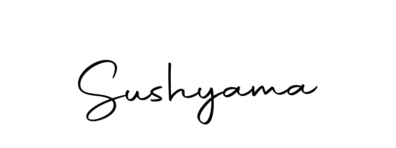 Make a beautiful signature design for name Sushyama. Use this online signature maker to create a handwritten signature for free. Sushyama signature style 10 images and pictures png