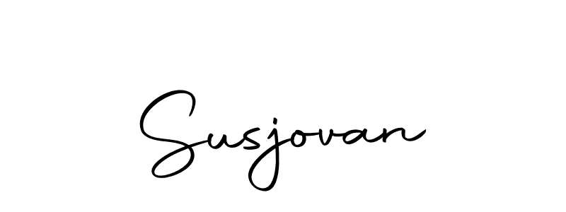 How to make Susjovan name signature. Use Autography-DOLnW style for creating short signs online. This is the latest handwritten sign. Susjovan signature style 10 images and pictures png