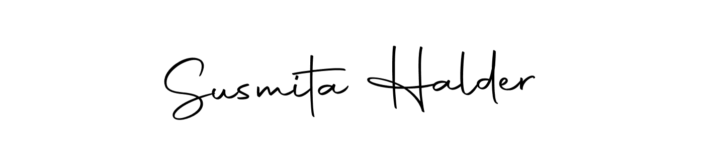 Susmita Halder stylish signature style. Best Handwritten Sign (Autography-DOLnW) for my name. Handwritten Signature Collection Ideas for my name Susmita Halder. Susmita Halder signature style 10 images and pictures png