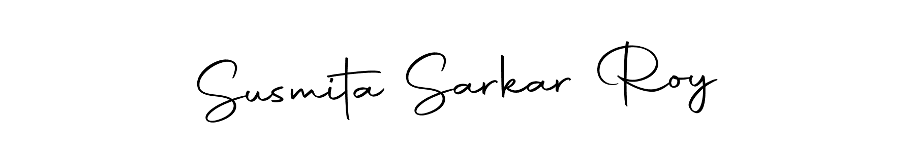 How to make Susmita Sarkar Roy name signature. Use Autography-DOLnW style for creating short signs online. This is the latest handwritten sign. Susmita Sarkar Roy signature style 10 images and pictures png