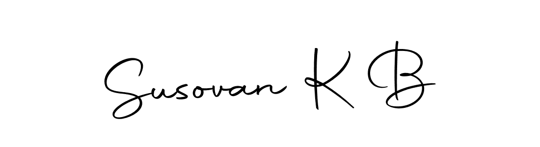 Make a short Susovan K B signature style. Manage your documents anywhere anytime using Autography-DOLnW. Create and add eSignatures, submit forms, share and send files easily. Susovan K B signature style 10 images and pictures png