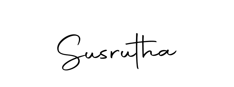 Make a beautiful signature design for name Susrutha. Use this online signature maker to create a handwritten signature for free. Susrutha signature style 10 images and pictures png