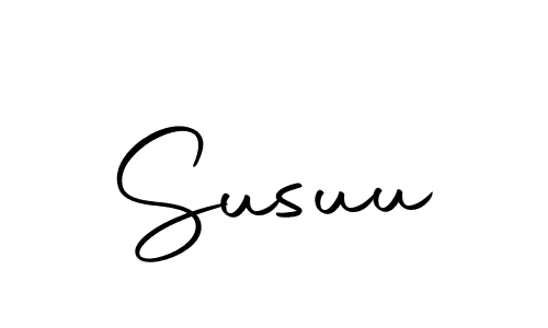 How to make Susuu signature? Autography-DOLnW is a professional autograph style. Create handwritten signature for Susuu name. Susuu signature style 10 images and pictures png