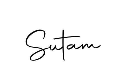 Sutam stylish signature style. Best Handwritten Sign (Autography-DOLnW) for my name. Handwritten Signature Collection Ideas for my name Sutam. Sutam signature style 10 images and pictures png