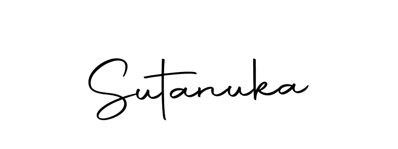 Create a beautiful signature design for name Sutanuka. With this signature (Autography-DOLnW) fonts, you can make a handwritten signature for free. Sutanuka signature style 10 images and pictures png