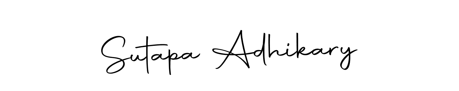 Make a beautiful signature design for name Sutapa Adhikary. With this signature (Autography-DOLnW) style, you can create a handwritten signature for free. Sutapa Adhikary signature style 10 images and pictures png