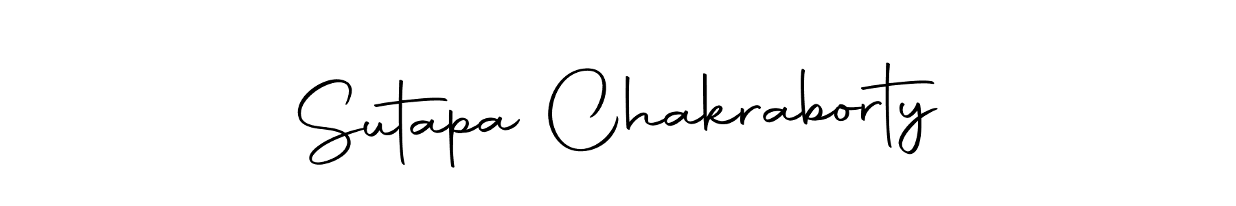 The best way (Autography-DOLnW) to make a short signature is to pick only two or three words in your name. The name Sutapa Chakraborty include a total of six letters. For converting this name. Sutapa Chakraborty signature style 10 images and pictures png