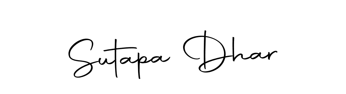 You should practise on your own different ways (Autography-DOLnW) to write your name (Sutapa Dhar) in signature. don't let someone else do it for you. Sutapa Dhar signature style 10 images and pictures png