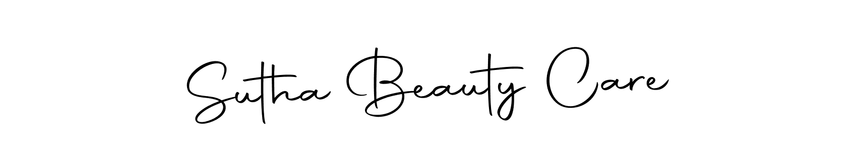 How to make Sutha Beauty Care signature? Autography-DOLnW is a professional autograph style. Create handwritten signature for Sutha Beauty Care name. Sutha Beauty Care signature style 10 images and pictures png