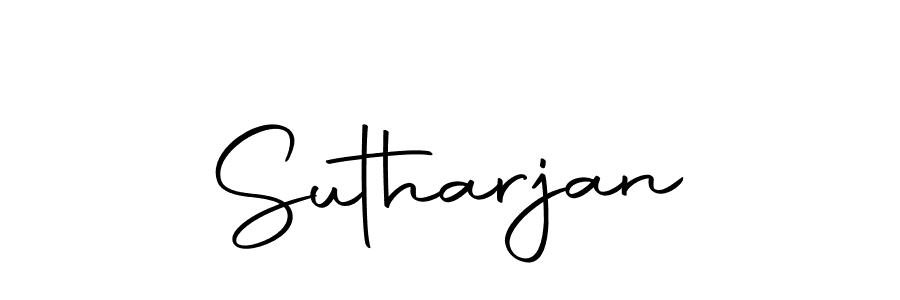 Make a beautiful signature design for name Sutharjan. Use this online signature maker to create a handwritten signature for free. Sutharjan signature style 10 images and pictures png