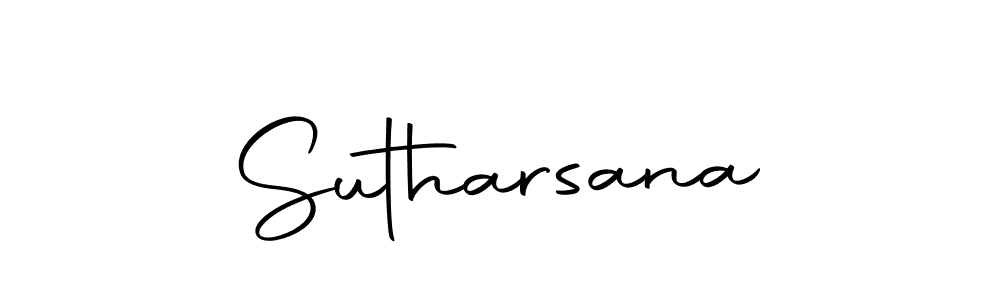 if you are searching for the best signature style for your name Sutharsana. so please give up your signature search. here we have designed multiple signature styles  using Autography-DOLnW. Sutharsana signature style 10 images and pictures png