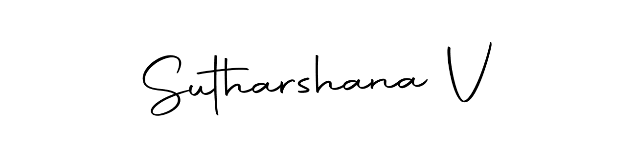 Here are the top 10 professional signature styles for the name Sutharshana V. These are the best autograph styles you can use for your name. Sutharshana V signature style 10 images and pictures png