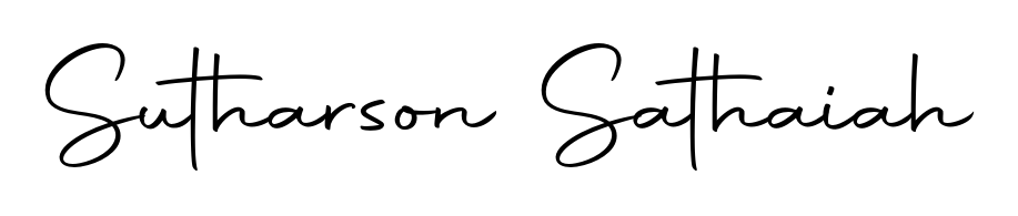 Personalize your online presence with Sutharson Sathaiah signature rendered in elegant Autography-DOLnW font. Great for website footers and blogs. Sutharson Sathaiah signature style 10 images and pictures png