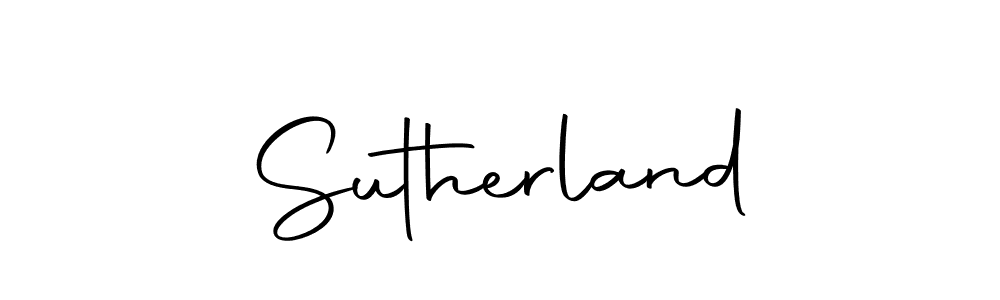 How to make Sutherland signature? Autography-DOLnW is a professional autograph style. Create handwritten signature for Sutherland name. Sutherland signature style 10 images and pictures png