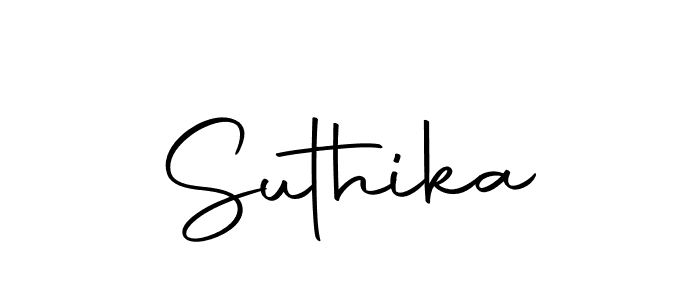 How to make Suthika signature? Autography-DOLnW is a professional autograph style. Create handwritten signature for Suthika name. Suthika signature style 10 images and pictures png