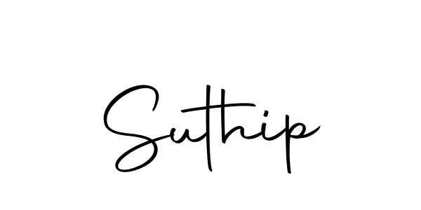 Use a signature maker to create a handwritten signature online. With this signature software, you can design (Autography-DOLnW) your own signature for name Suthip. Suthip signature style 10 images and pictures png