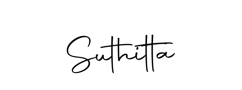How to make Suthitta signature? Autography-DOLnW is a professional autograph style. Create handwritten signature for Suthitta name. Suthitta signature style 10 images and pictures png
