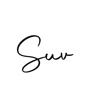 You should practise on your own different ways (Autography-DOLnW) to write your name (Suv) in signature. don't let someone else do it for you. Suv signature style 10 images and pictures png