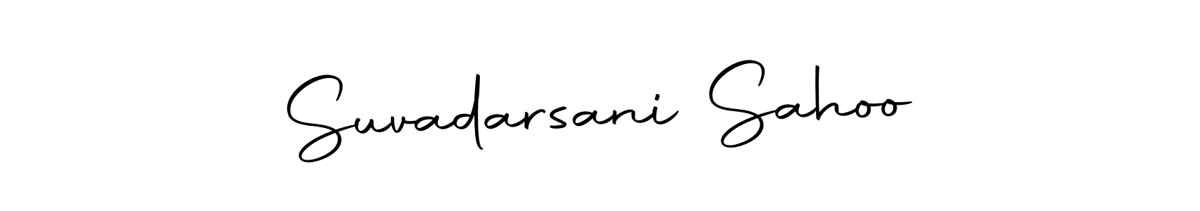 Make a beautiful signature design for name Suvadarsani Sahoo. With this signature (Autography-DOLnW) style, you can create a handwritten signature for free. Suvadarsani Sahoo signature style 10 images and pictures png