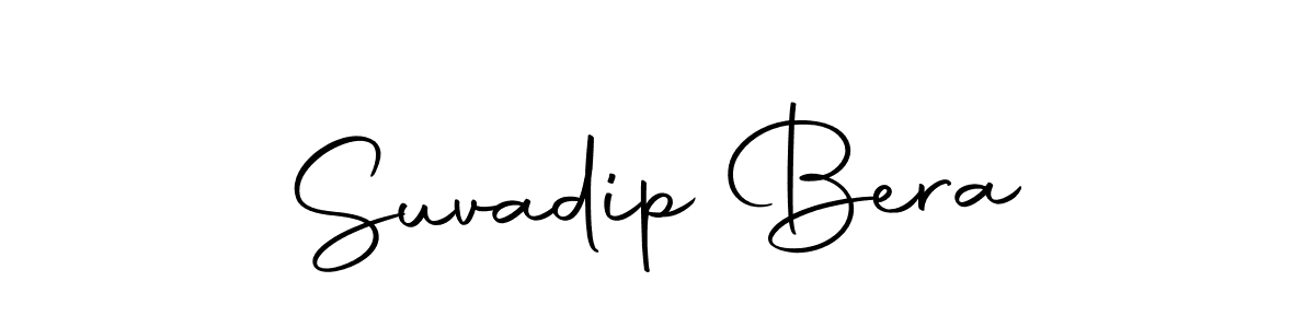 Create a beautiful signature design for name Suvadip Bera. With this signature (Autography-DOLnW) fonts, you can make a handwritten signature for free. Suvadip Bera signature style 10 images and pictures png