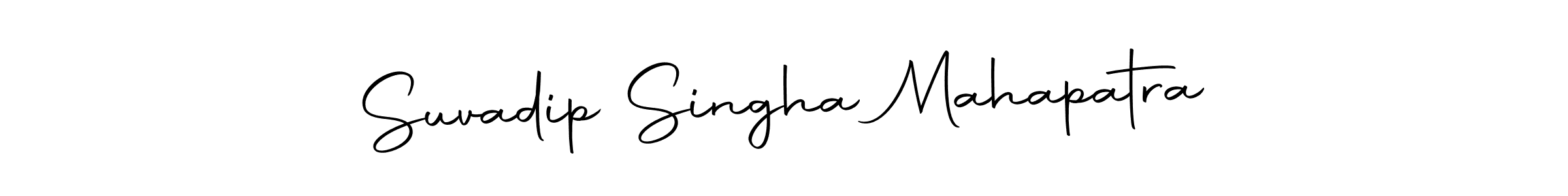 You should practise on your own different ways (Autography-DOLnW) to write your name (Suvadip Singha Mahapatra) in signature. don't let someone else do it for you. Suvadip Singha Mahapatra signature style 10 images and pictures png