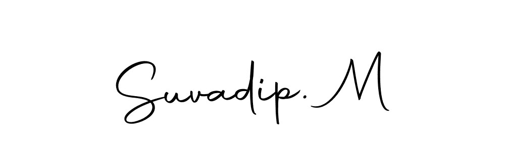 Use a signature maker to create a handwritten signature online. With this signature software, you can design (Autography-DOLnW) your own signature for name Suvadip. M. Suvadip. M signature style 10 images and pictures png