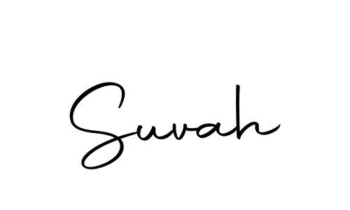 Design your own signature with our free online signature maker. With this signature software, you can create a handwritten (Autography-DOLnW) signature for name Suvah. Suvah signature style 10 images and pictures png