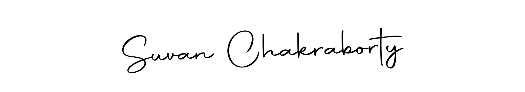 Make a short Suvan Chakraborty signature style. Manage your documents anywhere anytime using Autography-DOLnW. Create and add eSignatures, submit forms, share and send files easily. Suvan Chakraborty signature style 10 images and pictures png