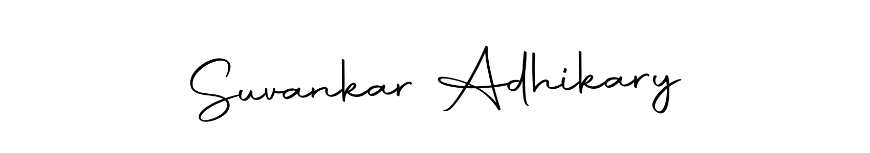 Design your own signature with our free online signature maker. With this signature software, you can create a handwritten (Autography-DOLnW) signature for name Suvankar Adhikary. Suvankar Adhikary signature style 10 images and pictures png