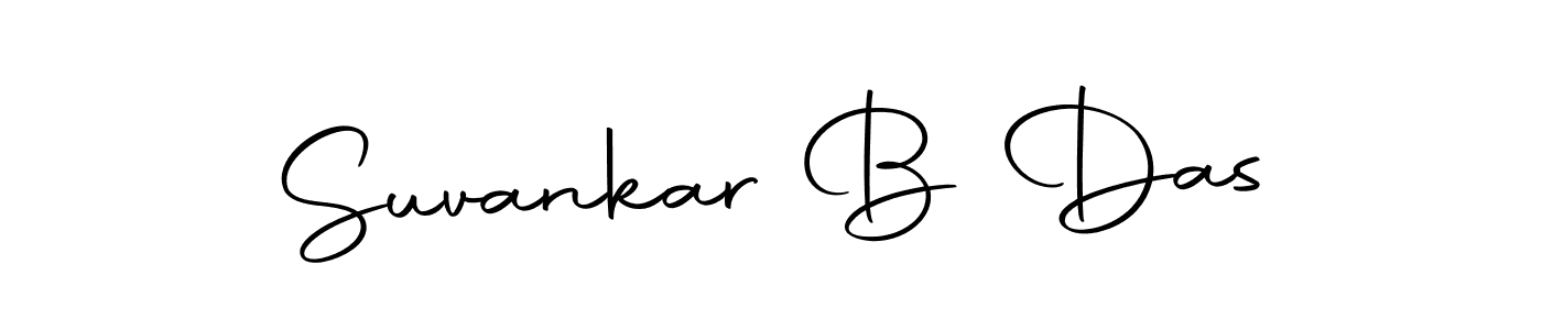 You should practise on your own different ways (Autography-DOLnW) to write your name (Suvankar B Das) in signature. don't let someone else do it for you. Suvankar B Das signature style 10 images and pictures png