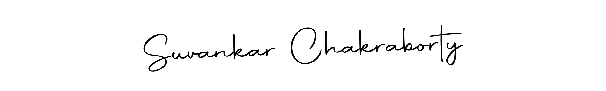 Create a beautiful signature design for name Suvankar Chakraborty. With this signature (Autography-DOLnW) fonts, you can make a handwritten signature for free. Suvankar Chakraborty signature style 10 images and pictures png