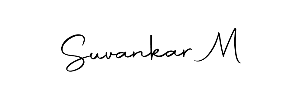 if you are searching for the best signature style for your name Suvankar M. so please give up your signature search. here we have designed multiple signature styles  using Autography-DOLnW. Suvankar M signature style 10 images and pictures png