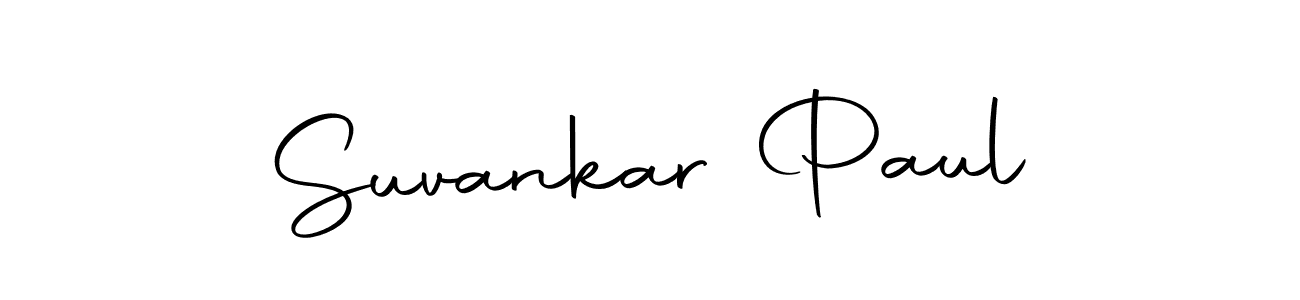 How to make Suvankar Paul name signature. Use Autography-DOLnW style for creating short signs online. This is the latest handwritten sign. Suvankar Paul signature style 10 images and pictures png