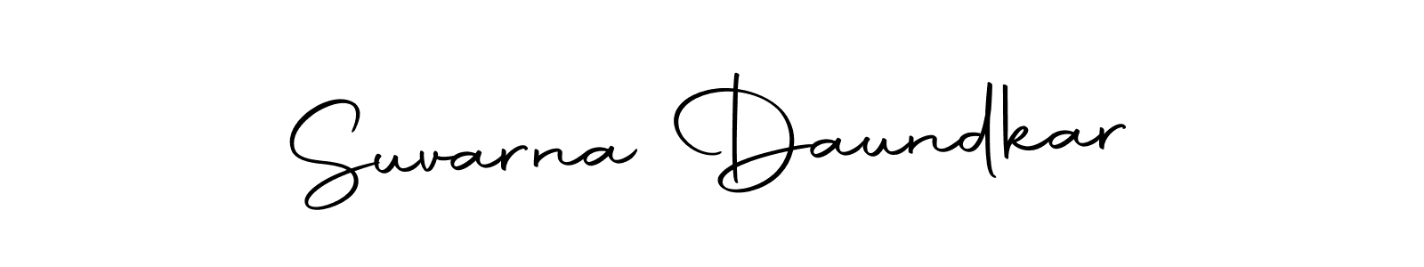 Also we have Suvarna Daundkar name is the best signature style. Create professional handwritten signature collection using Autography-DOLnW autograph style. Suvarna Daundkar signature style 10 images and pictures png