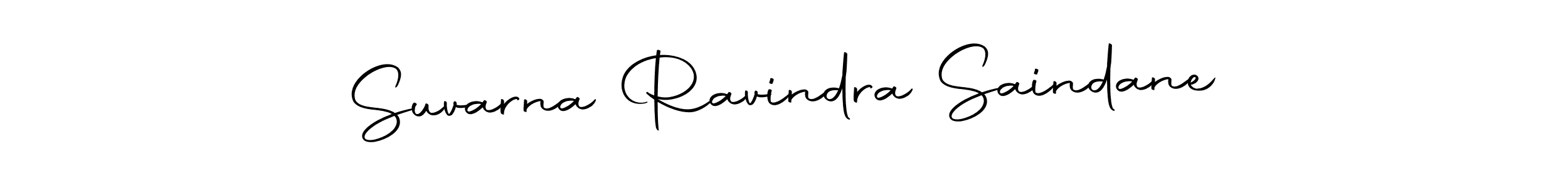 Suvarna Ravindra Saindane stylish signature style. Best Handwritten Sign (Autography-DOLnW) for my name. Handwritten Signature Collection Ideas for my name Suvarna Ravindra Saindane. Suvarna Ravindra Saindane signature style 10 images and pictures png