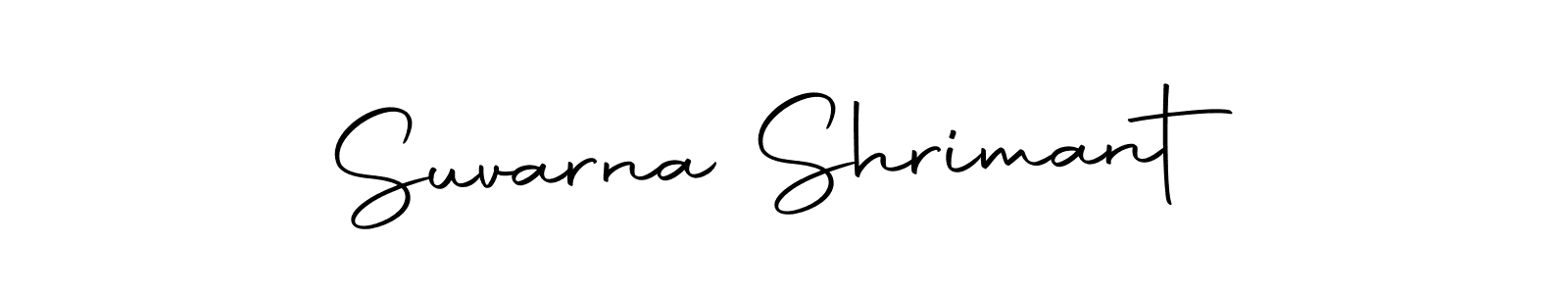 Use a signature maker to create a handwritten signature online. With this signature software, you can design (Autography-DOLnW) your own signature for name Suvarna Shrimant. Suvarna Shrimant signature style 10 images and pictures png