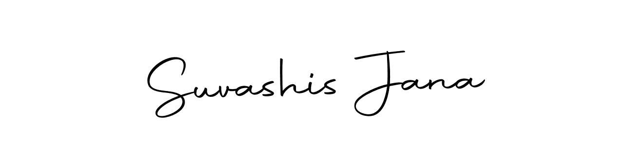 You should practise on your own different ways (Autography-DOLnW) to write your name (Suvashis Jana) in signature. don't let someone else do it for you. Suvashis Jana signature style 10 images and pictures png