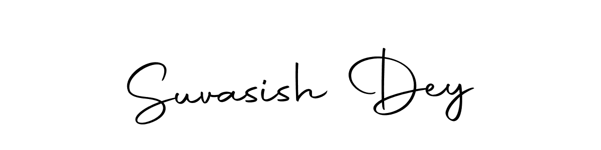 Create a beautiful signature design for name Suvasish Dey. With this signature (Autography-DOLnW) fonts, you can make a handwritten signature for free. Suvasish Dey signature style 10 images and pictures png