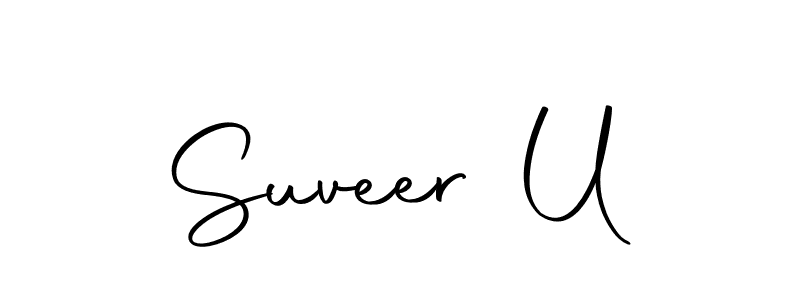Suveer U stylish signature style. Best Handwritten Sign (Autography-DOLnW) for my name. Handwritten Signature Collection Ideas for my name Suveer U. Suveer U signature style 10 images and pictures png