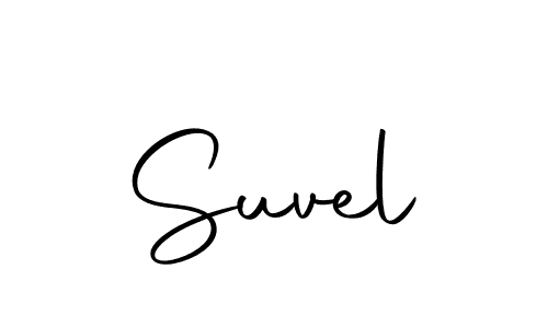 Design your own signature with our free online signature maker. With this signature software, you can create a handwritten (Autography-DOLnW) signature for name Suvel. Suvel signature style 10 images and pictures png