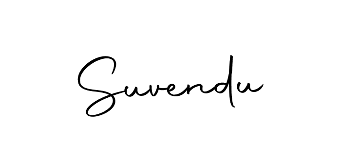 Design your own signature with our free online signature maker. With this signature software, you can create a handwritten (Autography-DOLnW) signature for name Suvendu. Suvendu signature style 10 images and pictures png